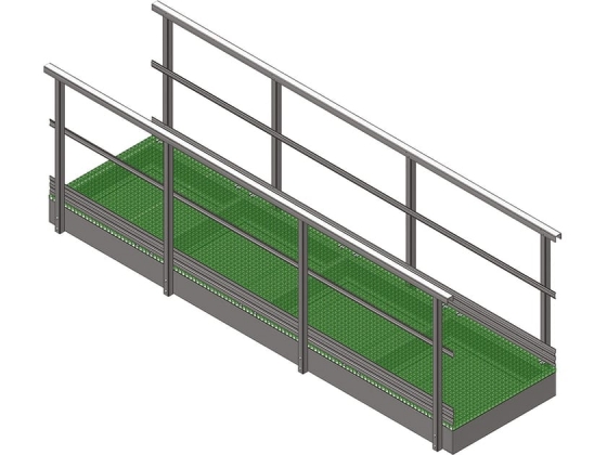 Вход рампы от FRP WALKWAYS