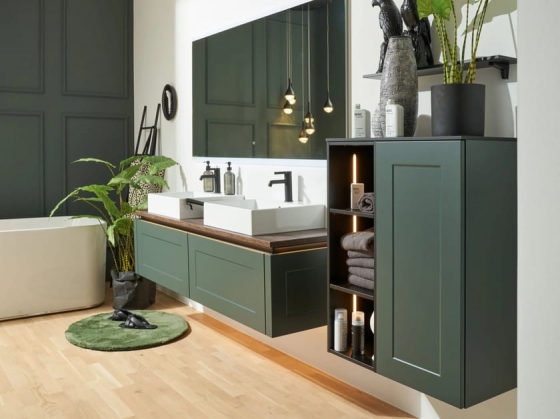 Мебель для умывальника FRAME LACK BLACK GREEN SOFT MAT от Nolte Küchen