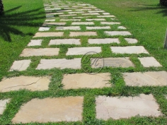 Natural stone garden paths 6