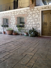 Stamped concrete