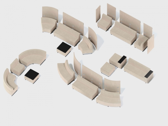 Модульная мебель Quadra soft фабрики BEJOT