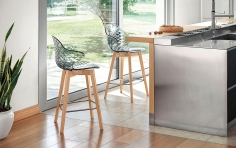 Стул барный SAINT TROPEZ WOODEN фабрики CALLIGARIS