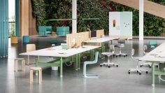 Стул с подлокотниками Eames Fiberglass фабрики Vitra