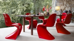 Стул с подлокотниками Eames Fiberglass фабрики Vitra