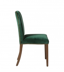 Стул без подлокотников Stafford Velvet Midnight Green фабрики OKA