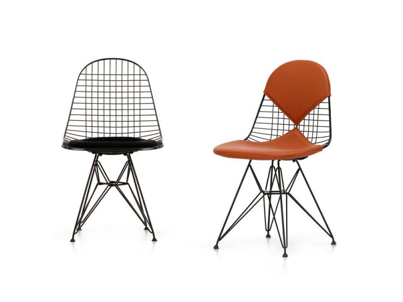 Стул с подлокотниками Eames Fiberglass фабрики Vitra