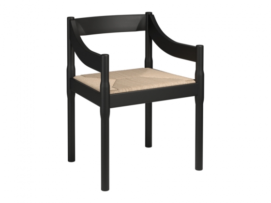 Стул с подлокотниками CARIMATE™ VM120 Black coloured ash фабрики FRITZ HANSEN