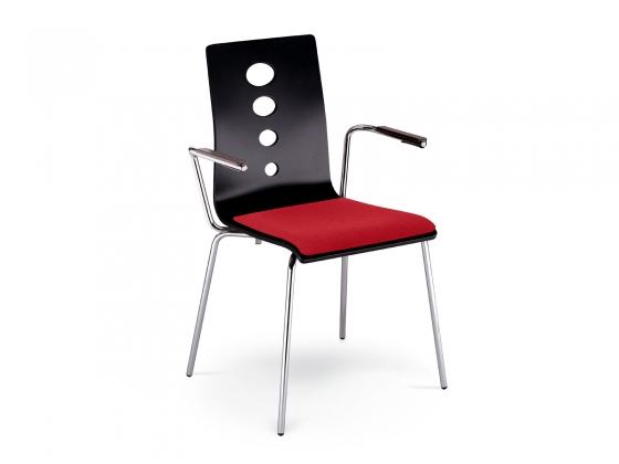 Стул с подлокотниками LANTANA ARM SEAT PLUS CHROME фабрики NOWYSTUL