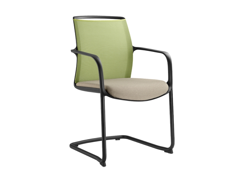 Стул с подлокотниками Leaf 505-Z-N1 фабрики LD SEATING