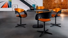 Стул с подлокотниками Lox фабрики Walter Knoll