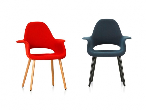 Стул с подлокотниками Eames Fiberglass фабрики Vitra