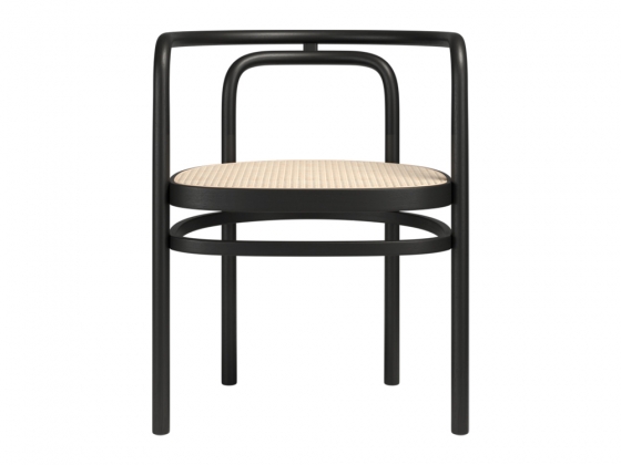 Стул с подлокотниками PK15™ Black coloured ash фабрики FRITZ HANSEN