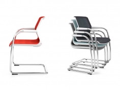 Стул с подлокотниками Eames Fiberglass фабрики Vitra