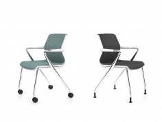 Стул с подлокотниками Unix  four-legged base фабрики Vitra