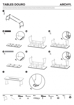 ARCHYI. - Instructions - Dry-Erase desk and meeting table Douro