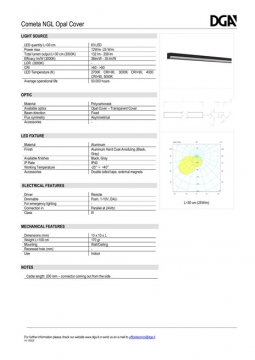 DGA Cometa NGL OpalCover datasheet (en)