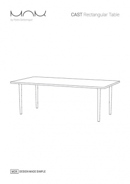 MOR instructions manual CAST Table Rectangular (en)