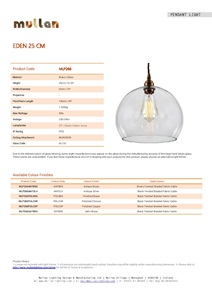 EDEN 250MM CLEAR SPHERE PENDANT (en)