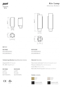 RIO LAMP - technical data (it, en, de, fr, es)