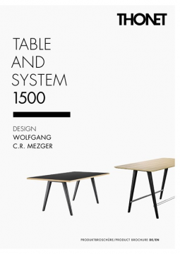 Thonet Table and system 1500 (de, en)