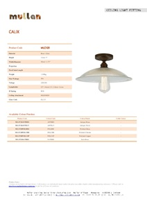 Calix Holophane Flush Ceiling Fitting (en)