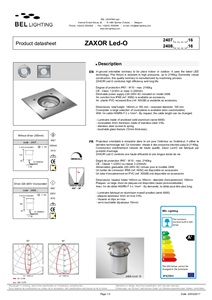 Product datasheet ZAXOR Led-O (en, fr)