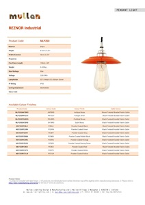 REZNOR INDUSTRIAL PENDANT LIGHT (en)