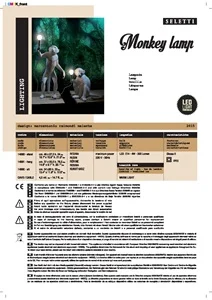 MONKEY LAMP - Technical sheet (it, en, fr, de, es)