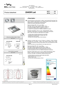 ZAXOR LED_datasheet (en, fr)