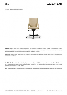 I 4 Mariani SHU office chair (it, en)