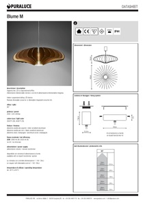 Blume M - Data Sheet (it, en)