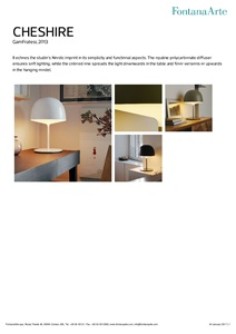 FontanaArte cheshire table lamp (en)