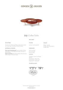 LILY COFFEE TABLE - Data sheet (en)