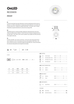 OnLED Data sheet (en, fr, es)