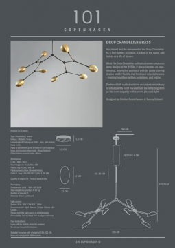 Drop Chandelier Brass (en)