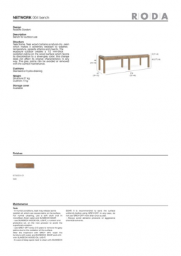 RODA NETWORK 004 bench en