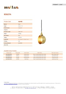 BOGOTA QUIRKY PENDANT LIGHT (en)