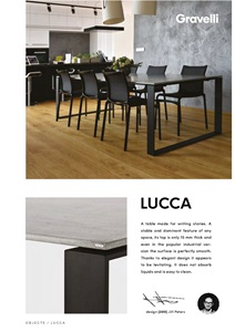 Gravelli LUCCA concrete dining table Product sheet English