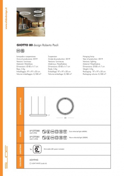 DATASHEET GIOTTO (en, it, fr)