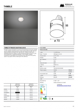 11623041 - Thimble 70 trimless adjustable LED GE (en)