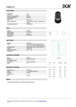 DGA TONO N L3° Datasheet (en)