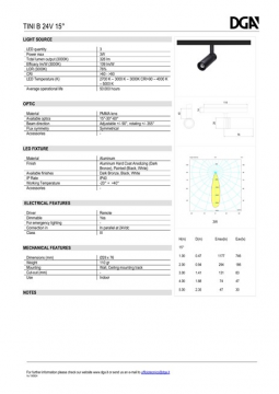 DGA TINI B 24V 15° Datasheet (en)