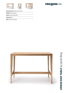 Urban Teak Bar Table (en)