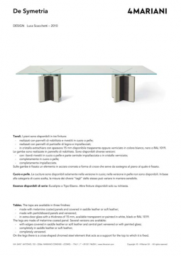 I 4 Mariani DE_SYMETRIA meeting tables (it, en)