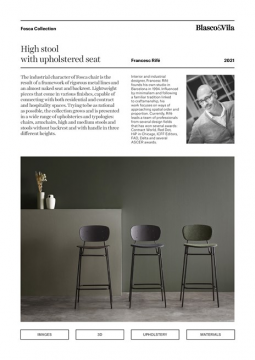 Blasco&Vila - High stool - Upholstered seat (en)