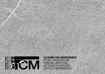 SINTERED STONE Cleaning and maintenance (it, en, fr, de, es)