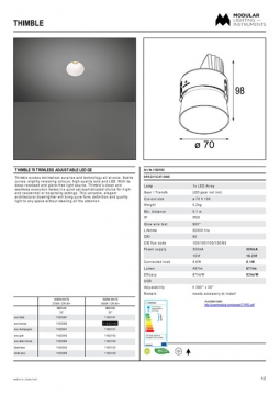 11623182 - Thimble 70 trimless adjustable LED GE (en)