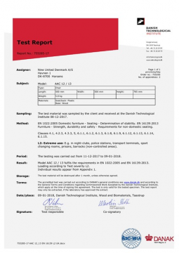 AAC 12, 13 Certificate EN 16139 (en)