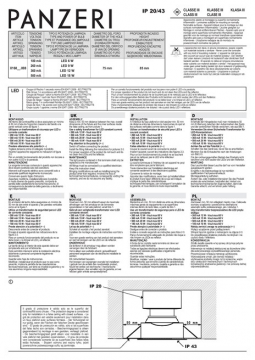 Panzeri - Mounting Instructions (it, en, fr, de, es, nl, pt, pl)