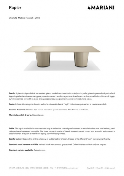 I 4 Mariani PAPIER meeting table (it, en)